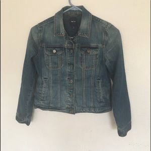 Gap kids girl denim jacket size L